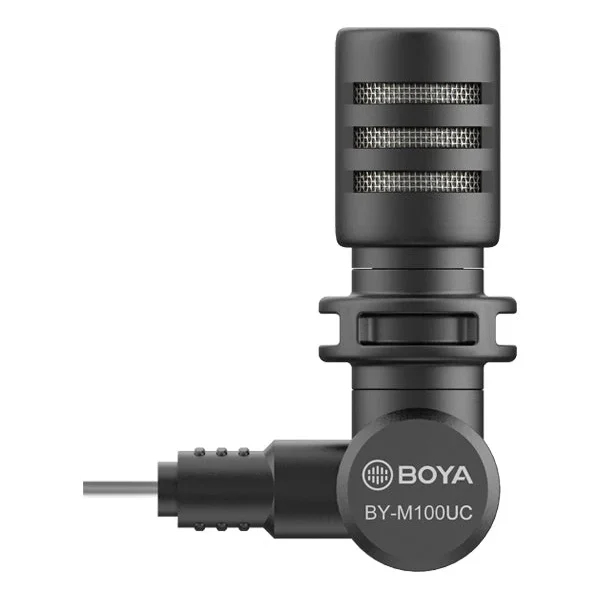 Mininature Condenser Smartphone mic (Type-C Connector) for device such as Smartphones, computers, tablets.