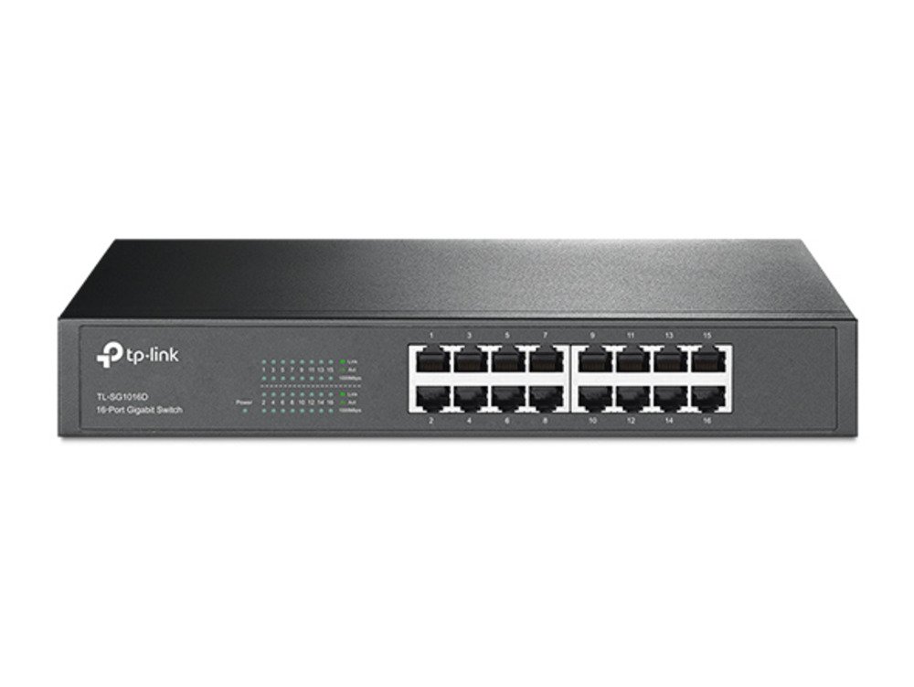 Gigabit Switch Unmanaged Rackmount 16 port