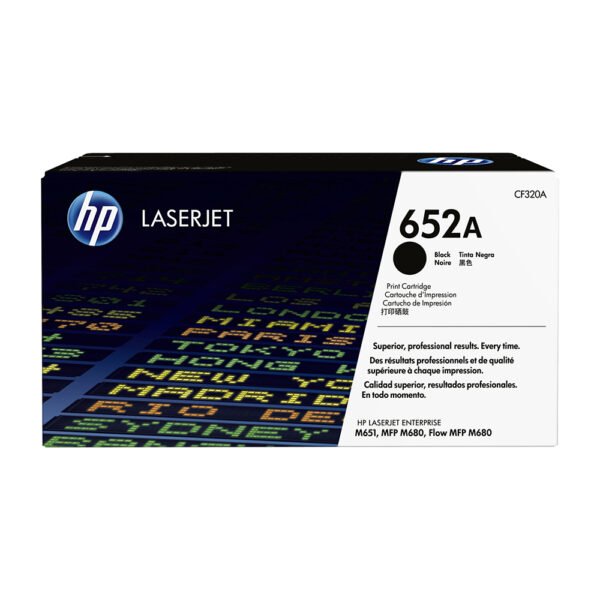 HP 652A Black CF320A Toner - Genuine High-Quality LaserJet Printing