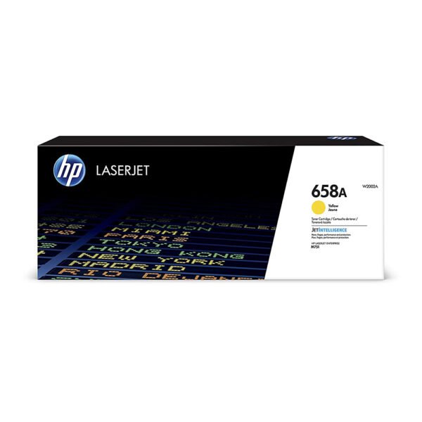 HP 658A Yellow W2002A Toner – Brilliant Yellow Ink for Stunning Prints