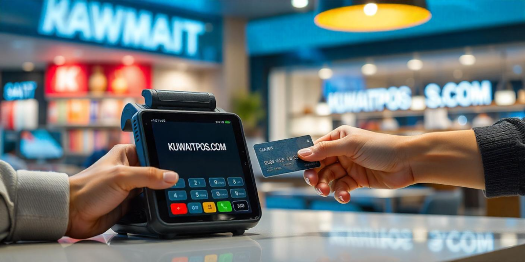 A portable POS system in Kuwait enabling seamless mobile payments for businesses.